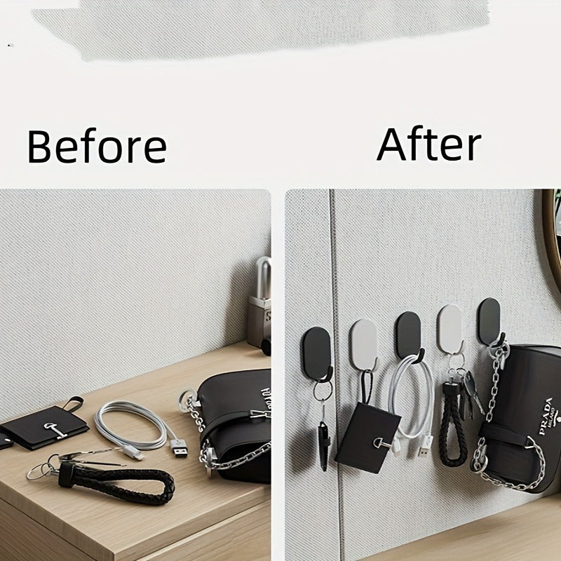 Install Stainless Steel Wall Hooks for Hanging 33 lbs (Max) Heavy Duty Self Adhesive Key Hooks Adhesive Hooks for Bathroom, Shower, Outdoor Kitchen, Door, Home Hooks