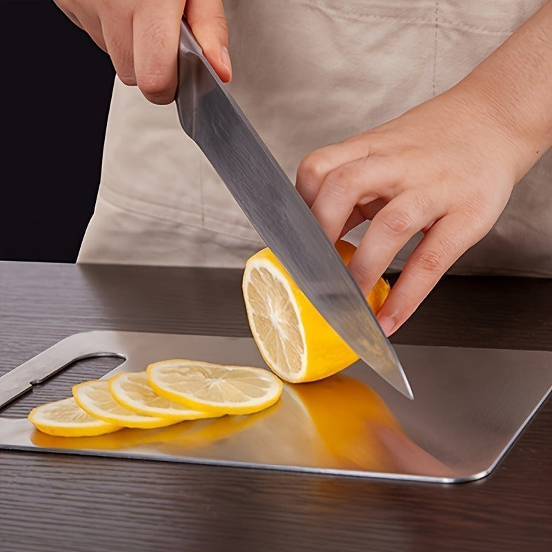 3pcs Premium Stainless Steel Cutting Boards Set - Durable, Easy to Clean, Kitchen-Ready, Space-Saving, Rust-Resistant, and BPA-Free for Safe Food