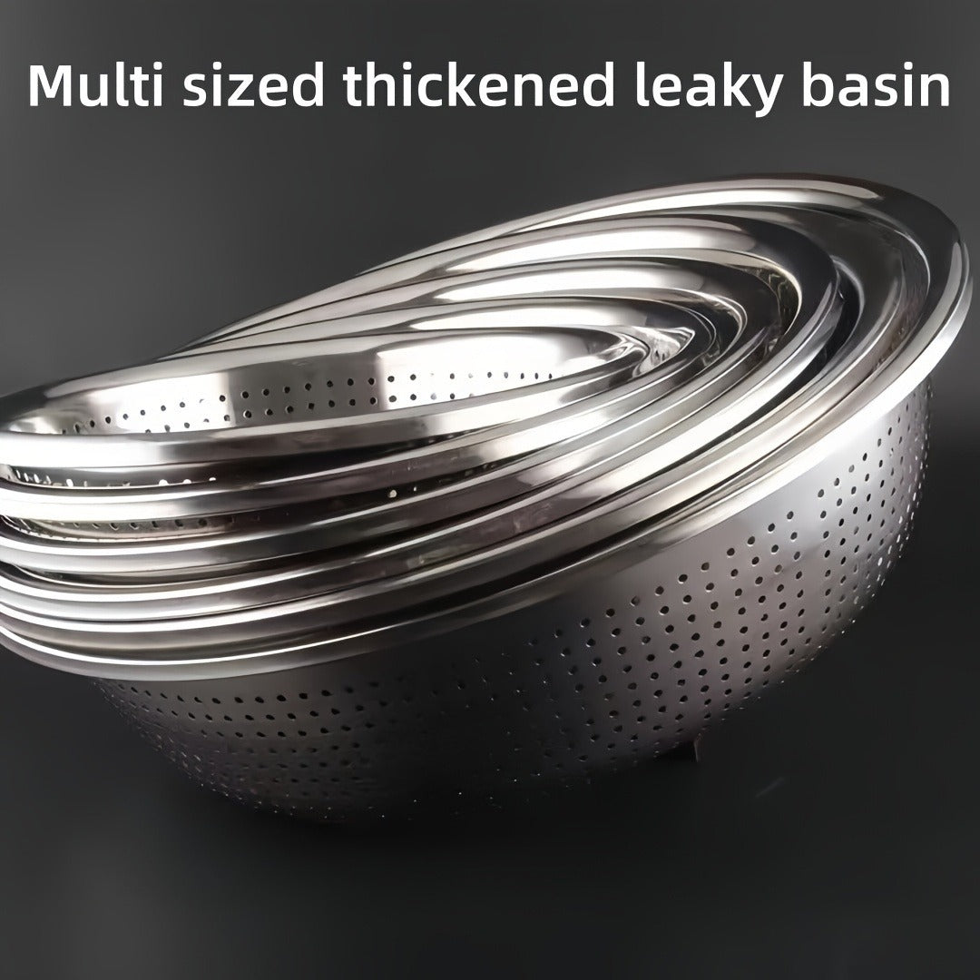 Kitchen Colander for Washing, Draining, and Filtering Vegetables, Rice, and Fruits - Food-Safe Household and Commercial Use, Fruit Filtering | Sleek Kitchenware | Foodsafe Material, Kitchen Strainer for Food