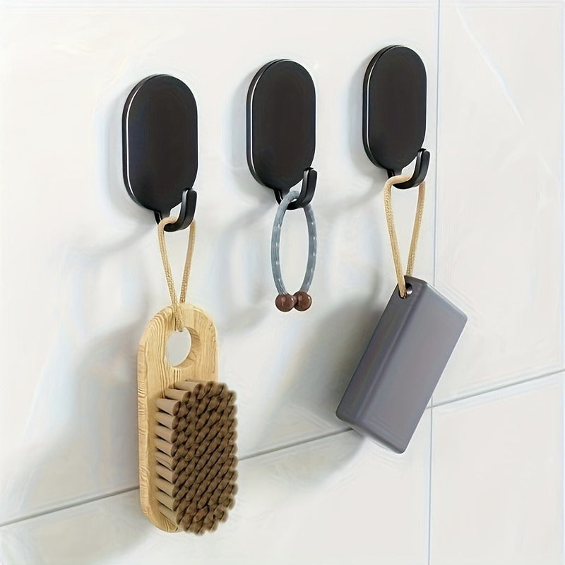 super heavy metal bonding hooks, no drilling required, suitable for bathrooms, toilets, kitchens, bedrooms, drill-free wall hooks, multi-functional hooks, can hang clothes, towels, bathrobes, bathroom supplies