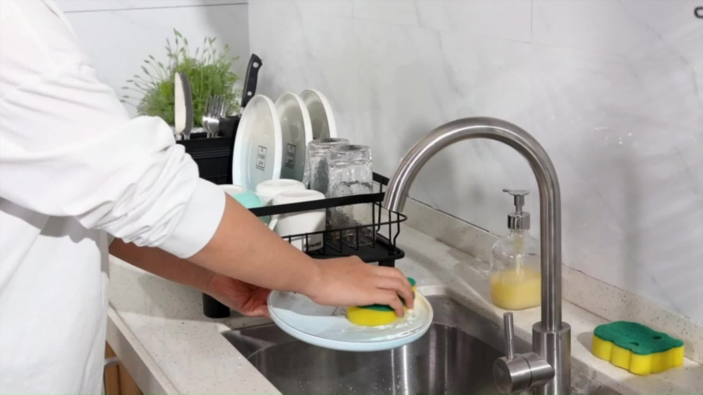 Kitchen Dish Rack - Space-saving, easy to use, compact, suitable for daily dishwashing