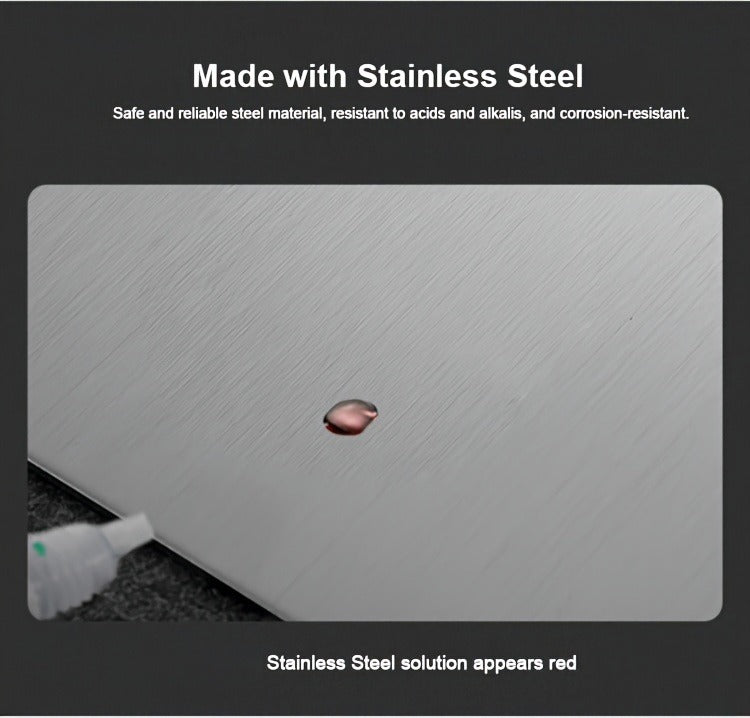 3pcs Premium Stainless Steel Cutting Boards Set - Durable, Easy to Clean, Kitchen-Ready, Space-Saving, Rust-Resistant, and BPA-Free for Safe Food