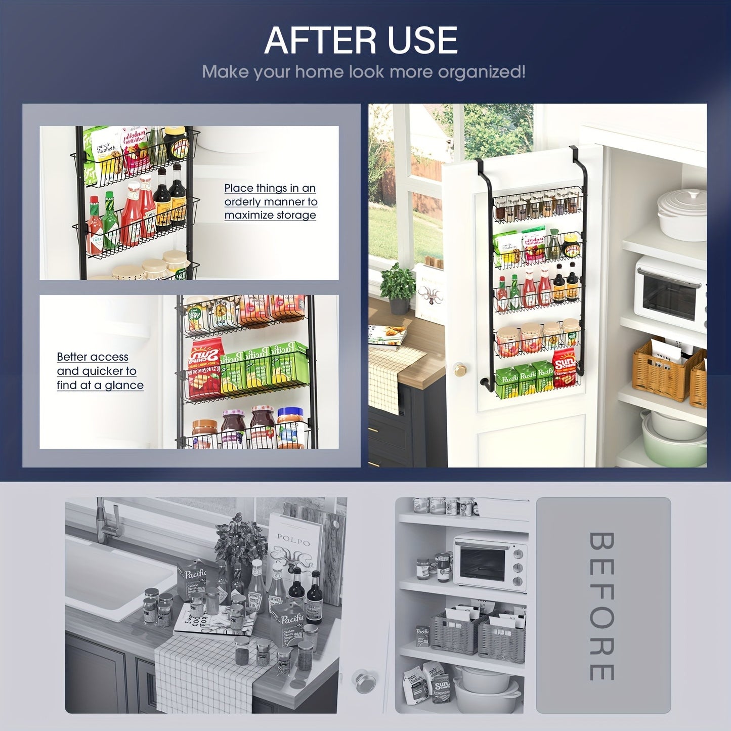 Over-the-Door Pantry Organizer: Maximize Space and Keep Your Pantry Tidy