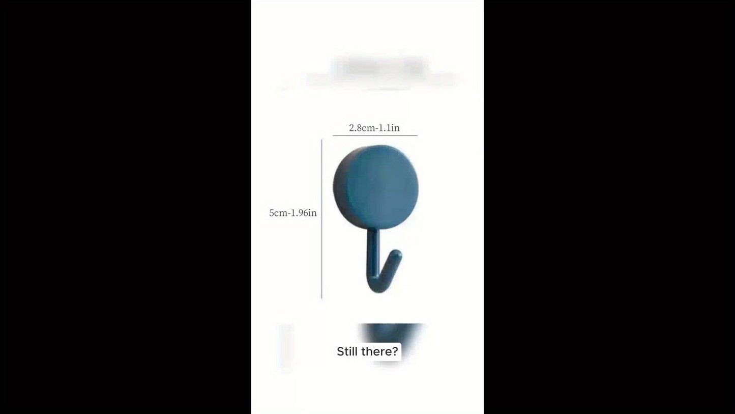 Self-Adhesive Wall Hooks - Convenient Wall Hooks For Home Storage - No Drilling Required For Hanging Coats, Bags, Towels And More Organizing Accessories With Strong Adhesive And Reusable Design