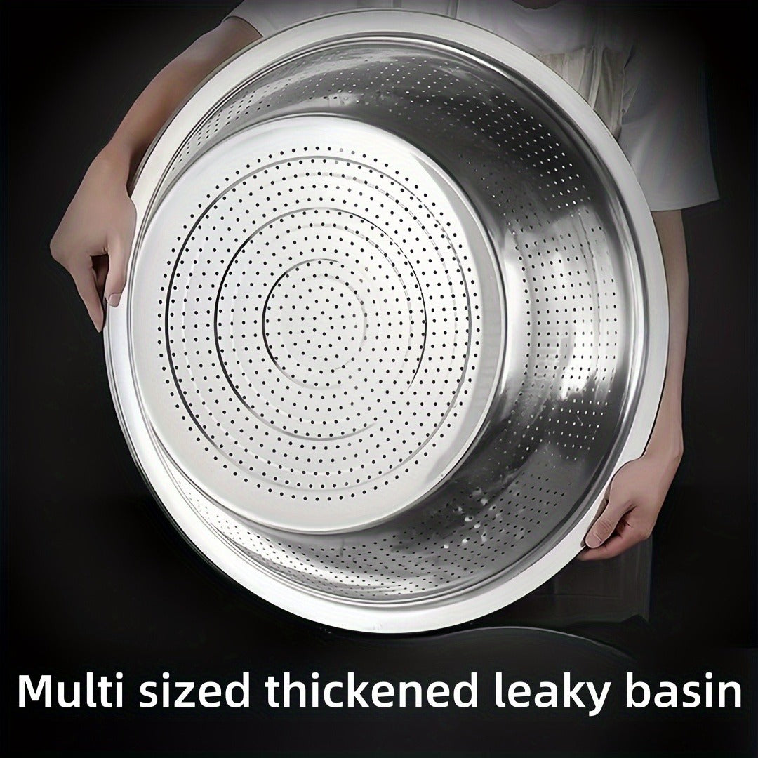Kitchen Colander for Washing, Draining, and Filtering Vegetables, Rice, and Fruits - Food-Safe Household and Commercial Use, Fruit Filtering | Sleek Kitchenware | Foodsafe Material, Kitchen Strainer for Food