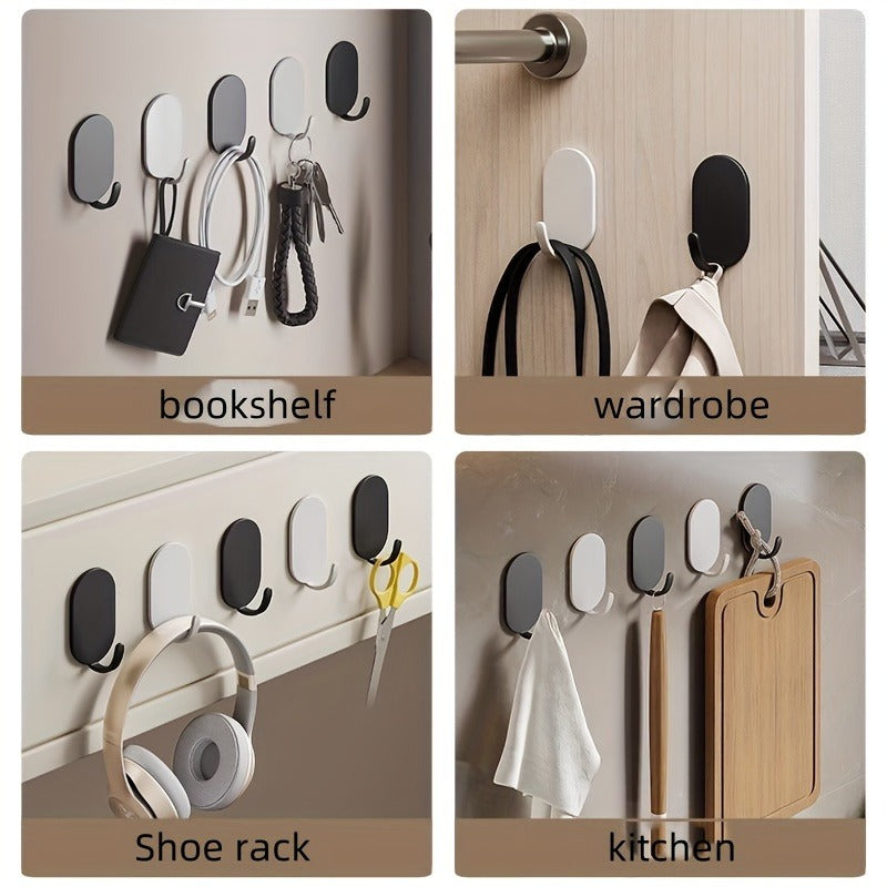 Install Stainless Steel Wall Hooks for Hanging 33 lbs (Max) Heavy Duty Self Adhesive Key Hooks Adhesive Hooks for Bathroom, Shower, Outdoor Kitchen, Door, Home Hooks