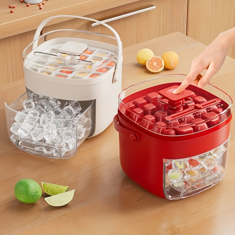 48 Oversized Refrigerators - Double Layer, Food-grade Plastic Storage Trays - Portable Design For Drinks, Tea And Coffee, A Must-have Gadget In The Kitchen.