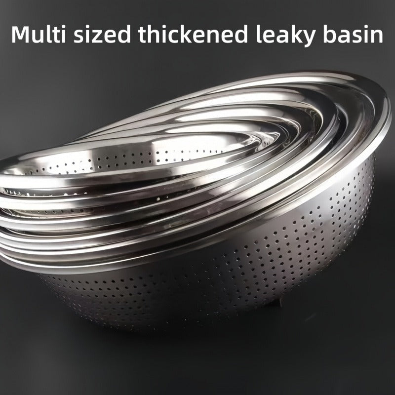 Kitchen Colander for Washing, Draining, and Filtering Vegetables, Rice, and Fruits - Food-Safe Household and Commercial Use, Fruit Filtering | Sleek Kitchenware | Foodsafe Material, Kitchen Strainer for Food