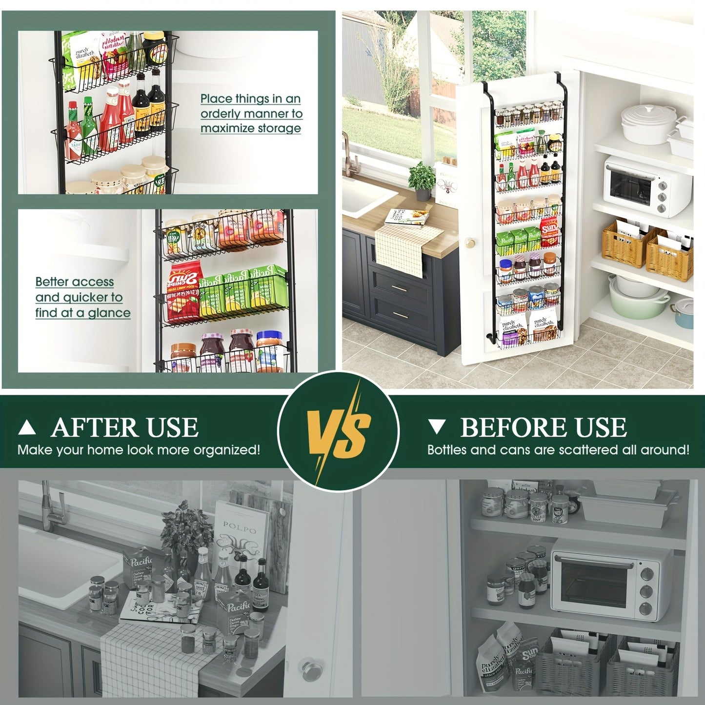 Over-the-Door Pantry Organizer: Maximize Space and Keep Your Pantry Tidy