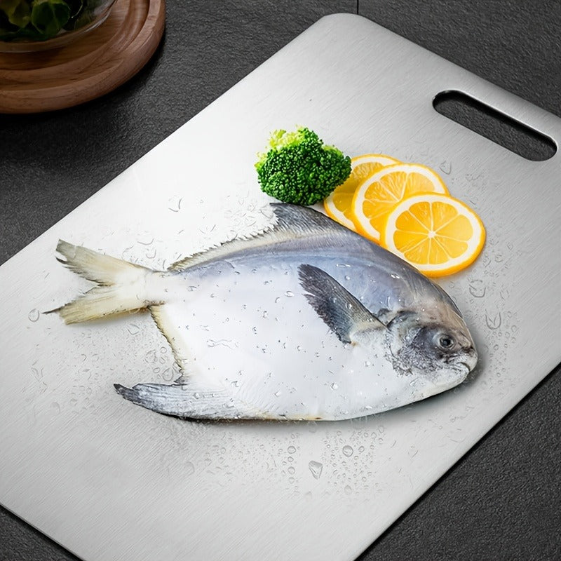 3pcs Premium Stainless Steel Cutting Boards Set - Durable, Easy to Clean, Kitchen-Ready, Space-Saving, Rust-Resistant, and BPA-Free for Safe Food