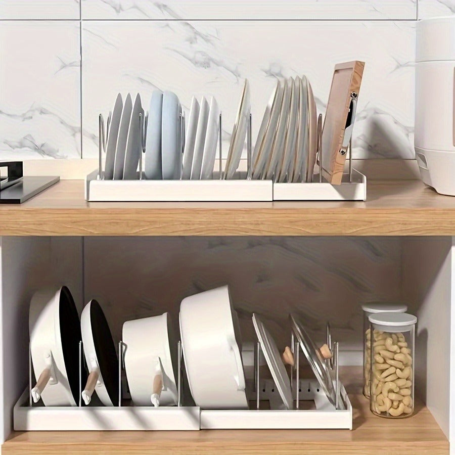 1 Retractable Cabinet Organizer, Heavy-duty Storage and Sliding Out Storage Room Shelves, Metal Tray Multi-purpose Dry Storage Rack, Used for Kitchen Counters and Kitchen Supplies