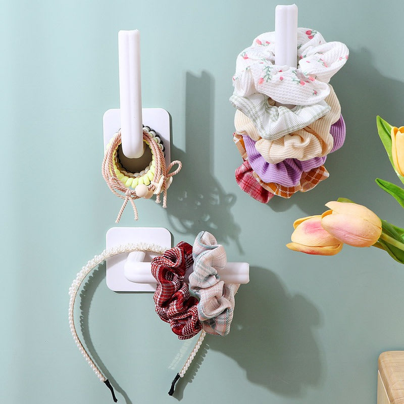 3/ 6pcs Household Multifunctional Long Handle Strong Self-Adhesive Hook, No Punching Design, Suitable for Kitchen, Bathroom And Other Scenarios, L-Shaped Practical Hook, Utility Hooks