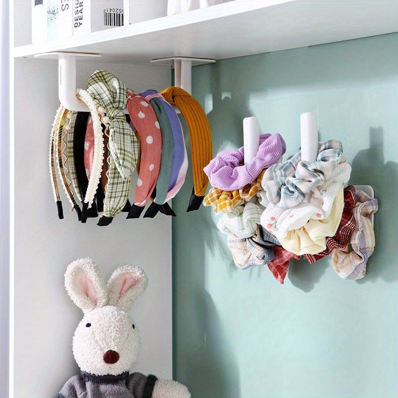 3/ 6pcs Household Multifunctional Long Handle Strong Self-Adhesive Hook, No Punching Design, Suitable for Kitchen, Bathroom And Other Scenarios, L-Shaped Practical Hook, Utility Hooks