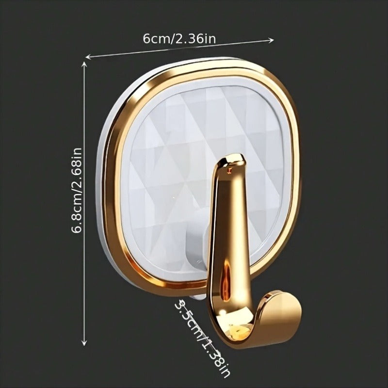 No-Drilling Self-Adhesive Hooks for Backpacks, Kitchen, Bathroom, Key Rings & Clothes | Strong Hold, Seamless Design, Utility Hooks