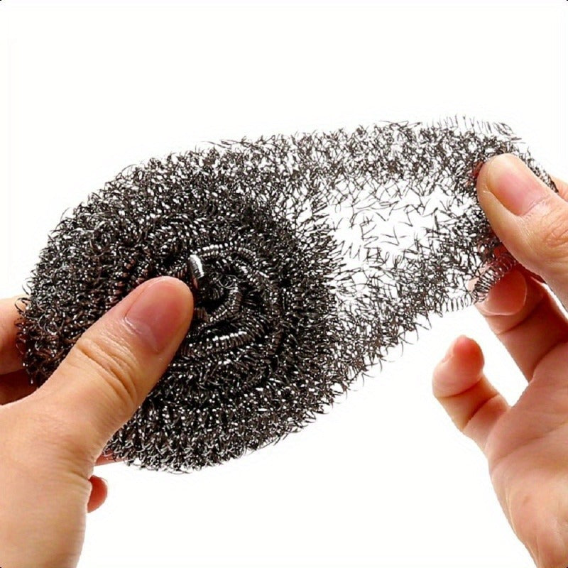 Stainless Steel Wool Scrubber Scrubbing Scouring Pad Steel Wool Scrubber for Kitchens Bathroom and More