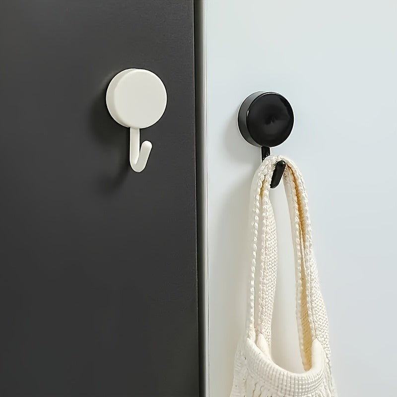 Self-Adhesive Wall Hooks - Convenient Wall Hooks For Home Storage - No Drilling Required For Hanging Coats, Bags, Towels And More Organizing Accessories With Strong Adhesive And Reusable Design