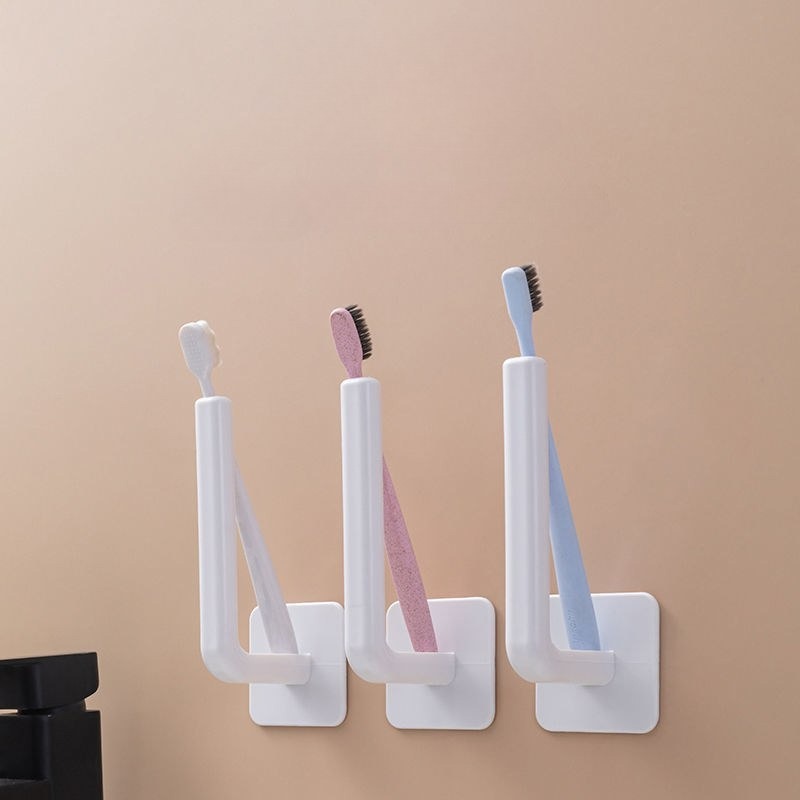 3/ 6pcs Household Multifunctional Long Handle Strong Self-Adhesive Hook, No Punching Design, Suitable for Kitchen, Bathroom And Other Scenarios, L-Shaped Practical Hook, Utility Hooks