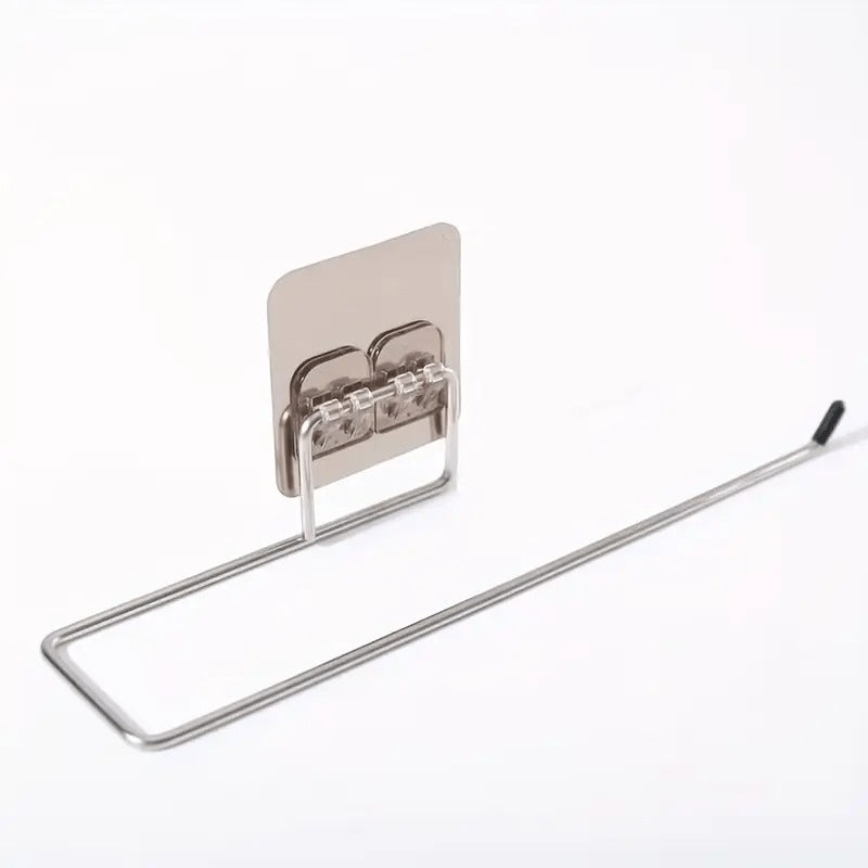 Durable stainless steel hooks, lazy hooks that do not require drilling, wall mounted cloth racks, tissue racks, suitable for kitchens, bathrooms, and offices. You can also purchase matching scouring pads
