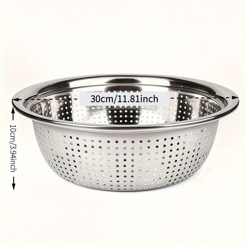 Kitchen Colander for Washing, Draining, and Filtering Vegetables, Rice, and Fruits - Food-Safe Household and Commercial Use, Fruit Filtering | Sleek Kitchenware | Foodsafe Material, Kitchen Strainer for Food
