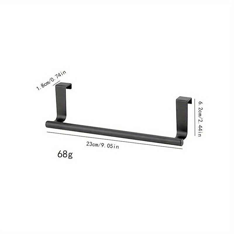 Stainless Steel Towel Bar - Punch-Free, Easy Installation. Hang It On Bedroom, Living Room, Kitchen, Or RV Cabinet Doors Or Behind Doors. Perfect For Towels, Bath Towels, And Cleaning Cloths.