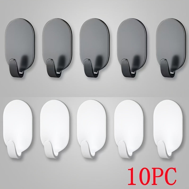 super heavy metal bonding hooks, no drilling required, suitable for bathrooms, toilets, kitchens, bedrooms, drill-free wall hooks, multi-functional hooks, can hang clothes, towels, bathrobes, bathroom supplies