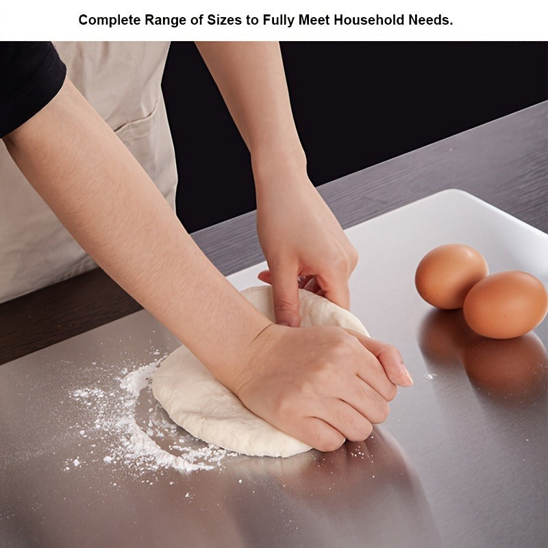 3pcs Premium Stainless Steel Cutting Boards Set - Durable, Easy to Clean, Kitchen-Ready, Space-Saving, Rust-Resistant, and BPA-Free for Safe Food