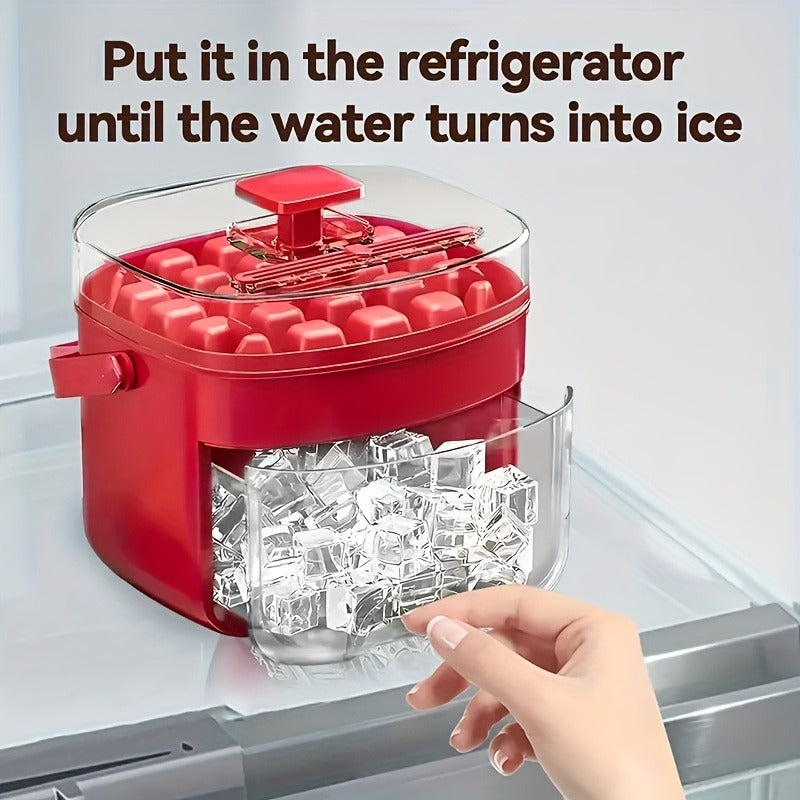 48 Oversized Refrigerators - Double Layer, Food-grade Plastic Storage Trays - Portable Design For Drinks, Tea And Coffee, A Must-have Gadget In The Kitchen.