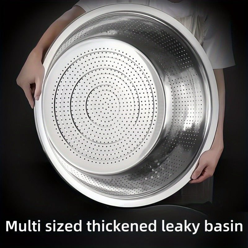 Kitchen Colander for Washing, Draining, and Filtering Vegetables, Rice, and Fruits - Food-Safe Household and Commercial Use, Fruit Filtering | Sleek Kitchenware | Foodsafe Material, Kitchen Strainer for Food