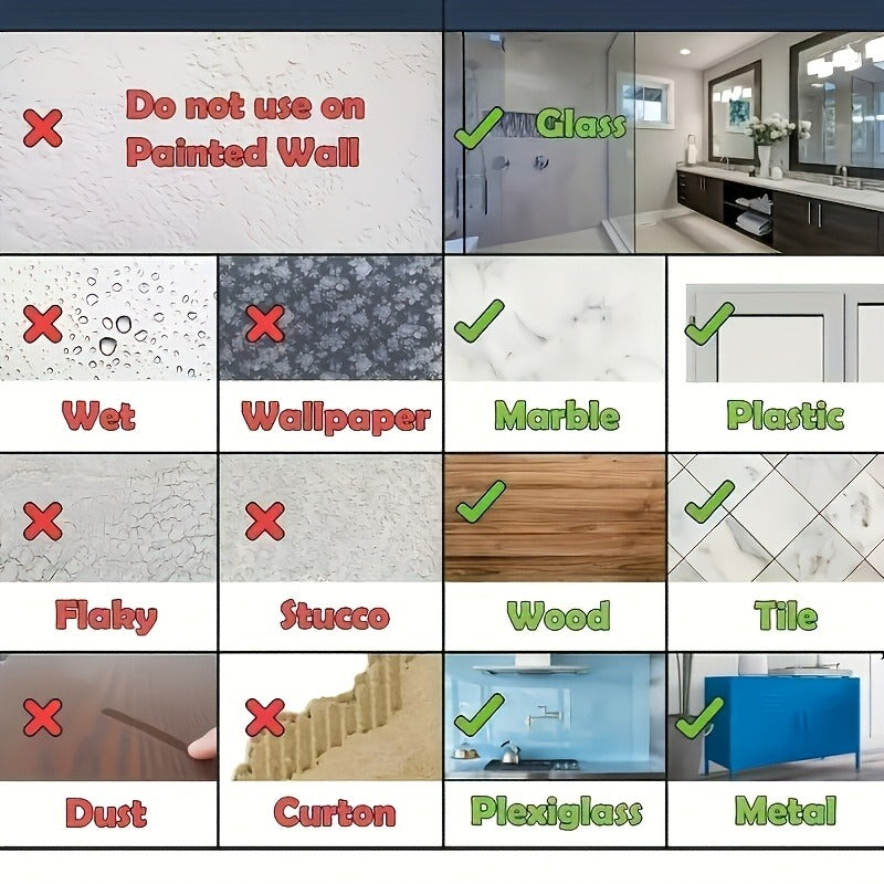 Easy-Install Wall-Mounted Mop & Broom Holder - Strong Adhesive, No-Drill Storage Rack For Home Organization, Utility Hooks