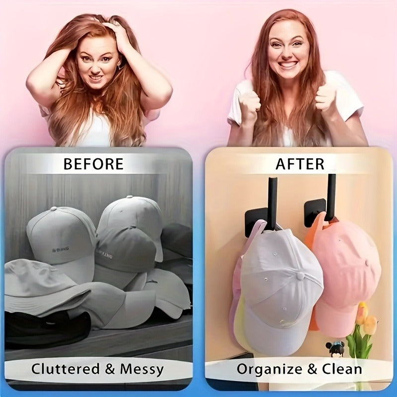 Multifunctional Bathroom Towel Hook, Punch-free Coat Hook, Door And Porch Storage Hook, Utility Hooks3pcs Plastic Hat Storage Hook, Multifunctional Bathroom Towel Hook, Punch-free Coat Hook, Door And Porch Storage Hook, Utility Hooks