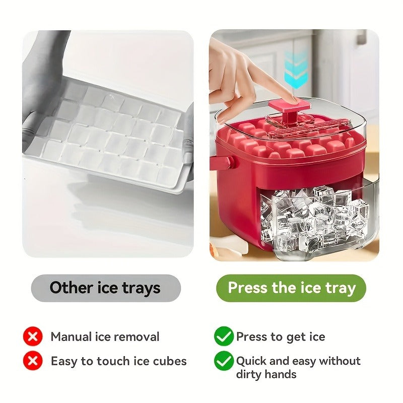 48 Oversized Refrigerators - Double Layer, Food-grade Plastic Storage Trays - Portable Design For Drinks, Tea And Coffee, A Must-have Gadget In The Kitchen.