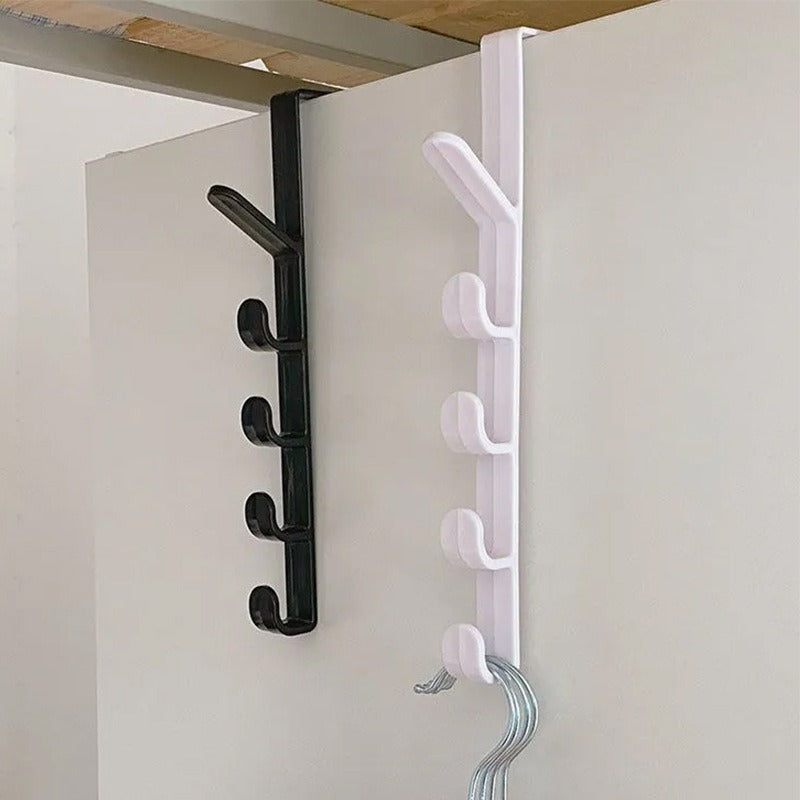 Over Door Hook Organizer - No Drilling Wall-mounted Hanger, Strong Hat Clothes Holder for Bedroom - For Home & Apartment -  Suitable for Entryway, Closet & Bathroom - Perfect Gift for Housewarming