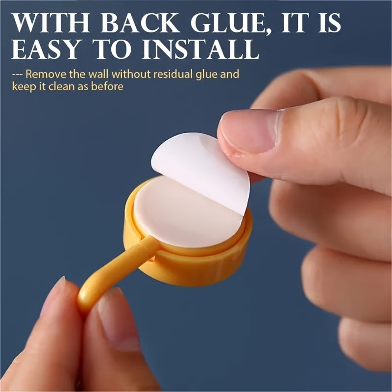 Self-Adhesive Wall Hooks - Convenient Wall Hooks For Home Storage - No Drilling Required For Hanging Coats, Bags, Towels And More Organizing Accessories With Strong Adhesive And Reusable Design