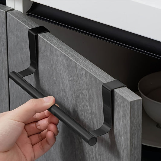 Stainless Steel Towel Bar - Punch-Free, Easy Installation. Hang It On Bedroom, Living Room, Kitchen, Or RV Cabinet Doors Or Behind Doors. Perfect For Towels, Bath Towels, And Cleaning Cloths.