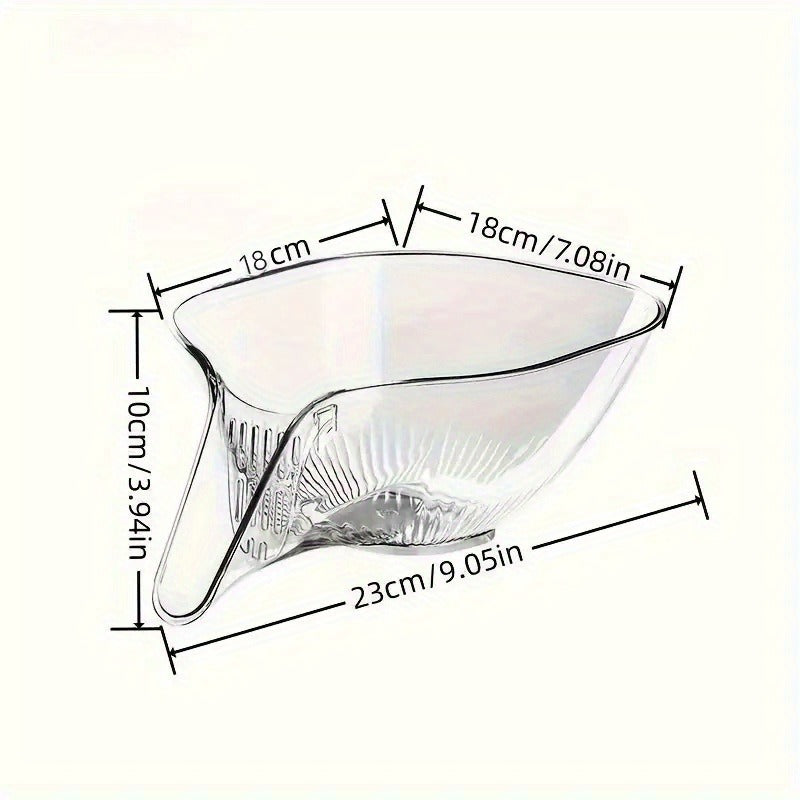 [Multi-Functional Plastic Drain Basket] High-Quality, Versatile Kitchen Drain Basket - Multifunctional Plastic Strainer with Funnel for Vegetables, Pasta, Fruit & Salad - Perfect for BBQs & Outdoor Cooking