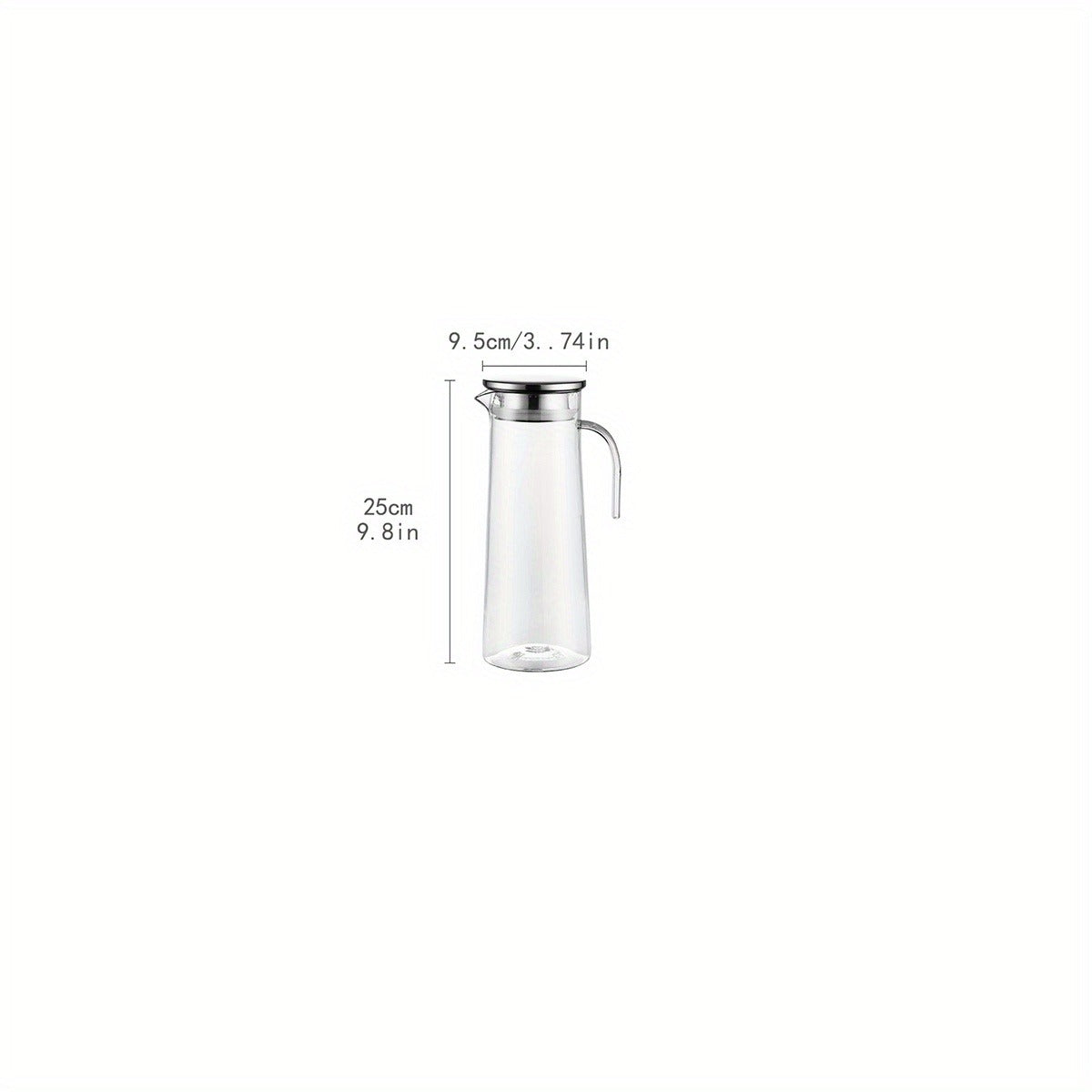 Heavy Duty 1pc Water Pitcher With Lid - 37.1oz/54.1oz Stainless Steel or Wooden Lid - For Juice, Bubble Tea, Summer Drinkware, Kitchen Stuff, Home Kitchen Items, Birthday Gifts