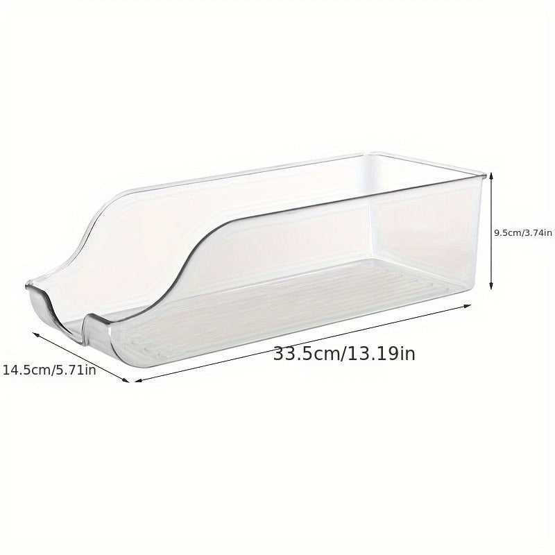 Stackable Large Beverage Racks-Transparent Plastic Refrigerators, Cabinets And Countertop Storage Boxes-Are Perfect for Food And Beverage Finishing in Kitchens And Pantries.