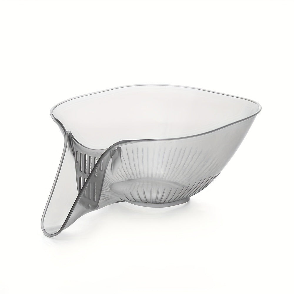 [Multi-Functional Plastic Drain Basket] High-Quality, Versatile Kitchen Drain Basket - Multifunctional Plastic Strainer with Funnel for Vegetables, Pasta, Fruit & Salad - Perfect for BBQs & Outdoor Cooking