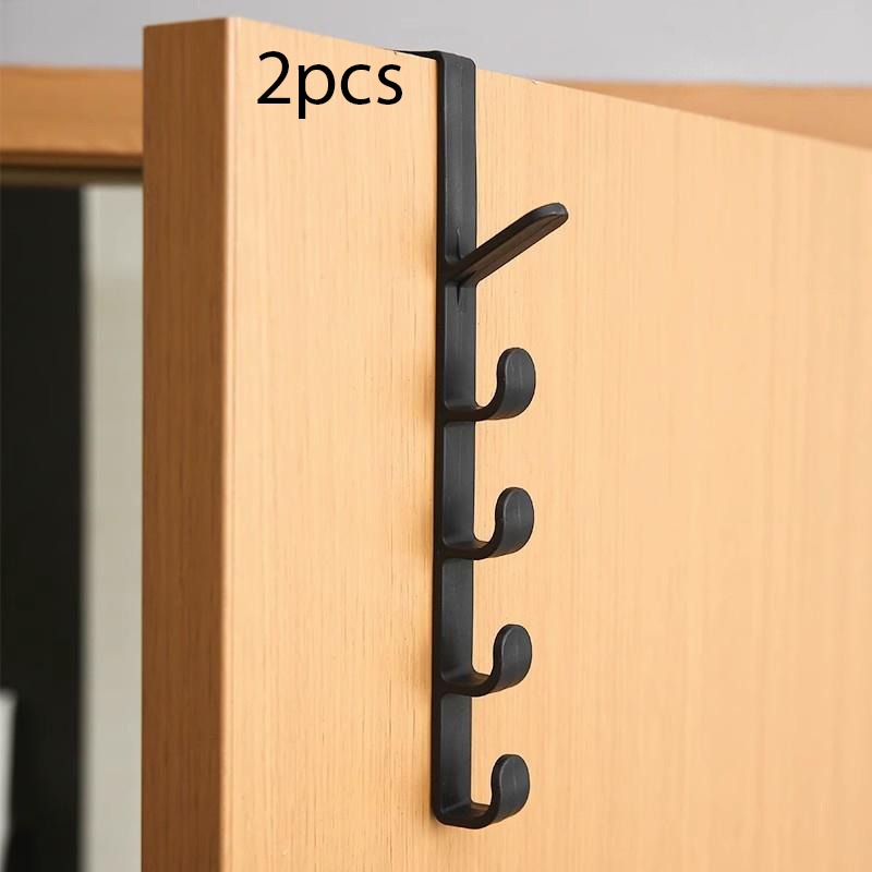 Over Door Hook Organizer - No Drilling Wall-mounted Hanger, Strong Hat Clothes Holder for Bedroom - For Home & Apartment -  Suitable for Entryway, Closet & Bathroom - Perfect Gift for Housewarming