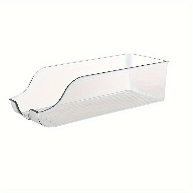 Stackable Large Beverage Racks-Transparent Plastic Refrigerators, Cabinets And Countertop Storage Boxes-Are Perfect for Food And Beverage Finishing in Kitchens And Pantries.