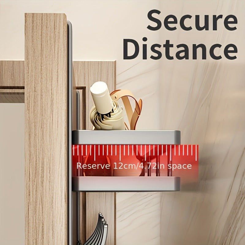 Multifunctional Metal Easy-Install Over-the-Door Storage Rack For Bedroom, Bathroom & Kitchen Organization