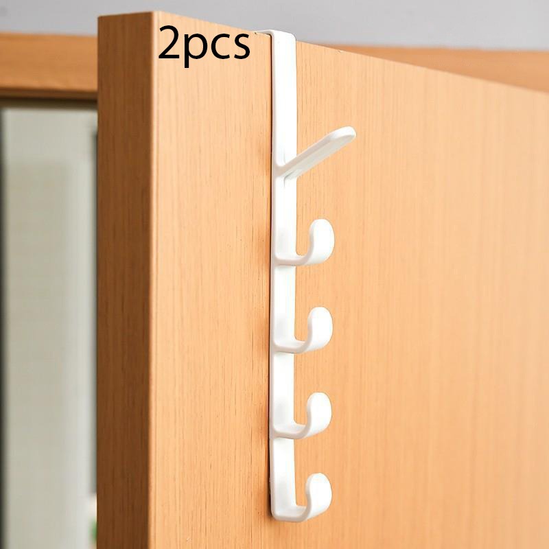 Over Door Hook Organizer - No Drilling Wall-mounted Hanger, Strong Hat Clothes Holder for Bedroom - For Home & Apartment -  Suitable for Entryway, Closet & Bathroom - Perfect Gift for Housewarming