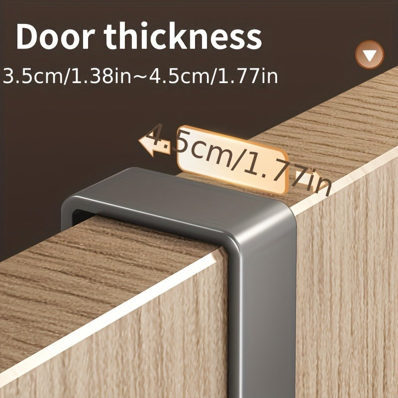 Multifunctional Metal Easy-Install Over-the-Door Storage Rack For Bedroom, Bathroom & Kitchen Organization