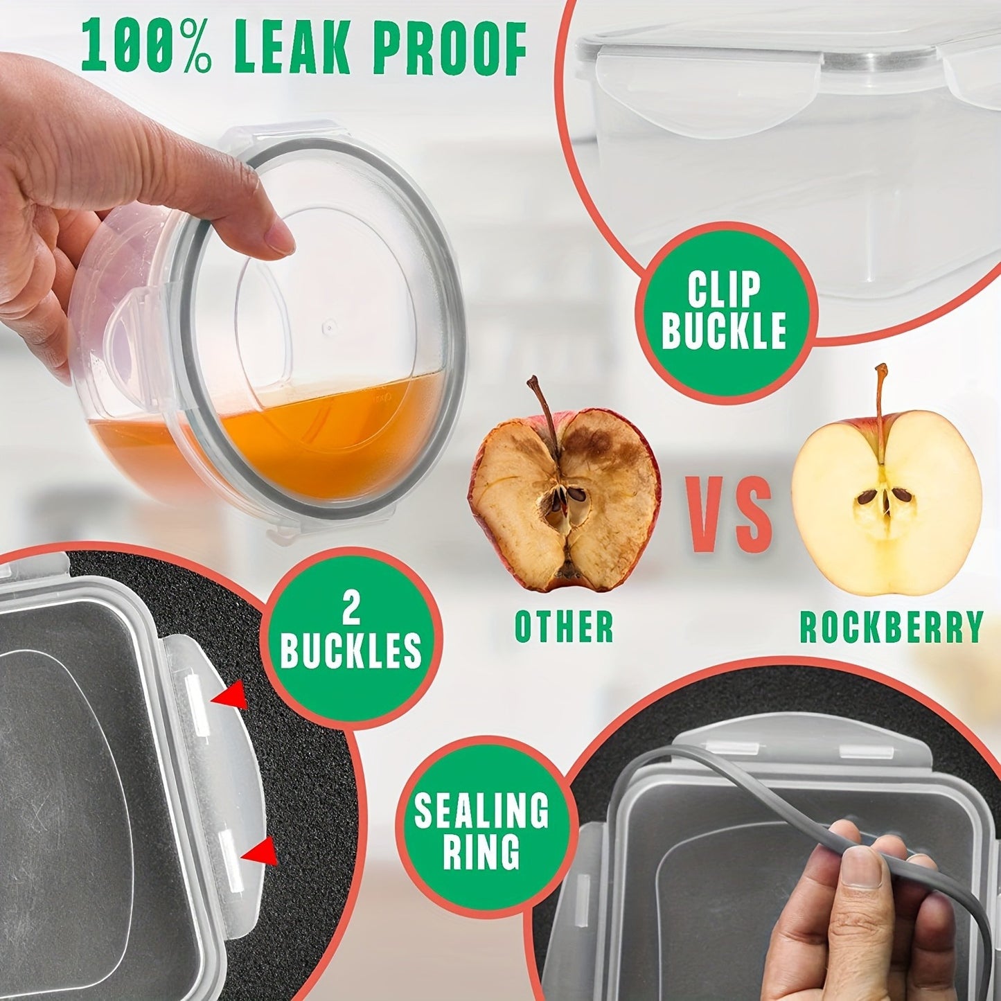 24pcs Food Storage Container Set With Easy-Snap Lids (12 Lids + 12 Containers) - Airtight Plastic Containers Gift For Pantry And Kitchen Organization - BPA Free, Comes With Free Labels And Markers, Local Warehouse Delivery